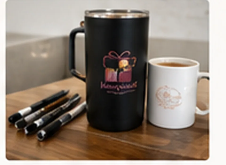 Branded mugs, tumblers and promotional products