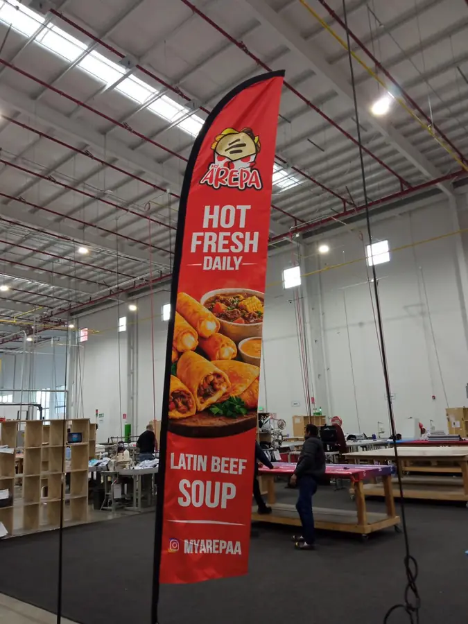 Custom feather flag banner