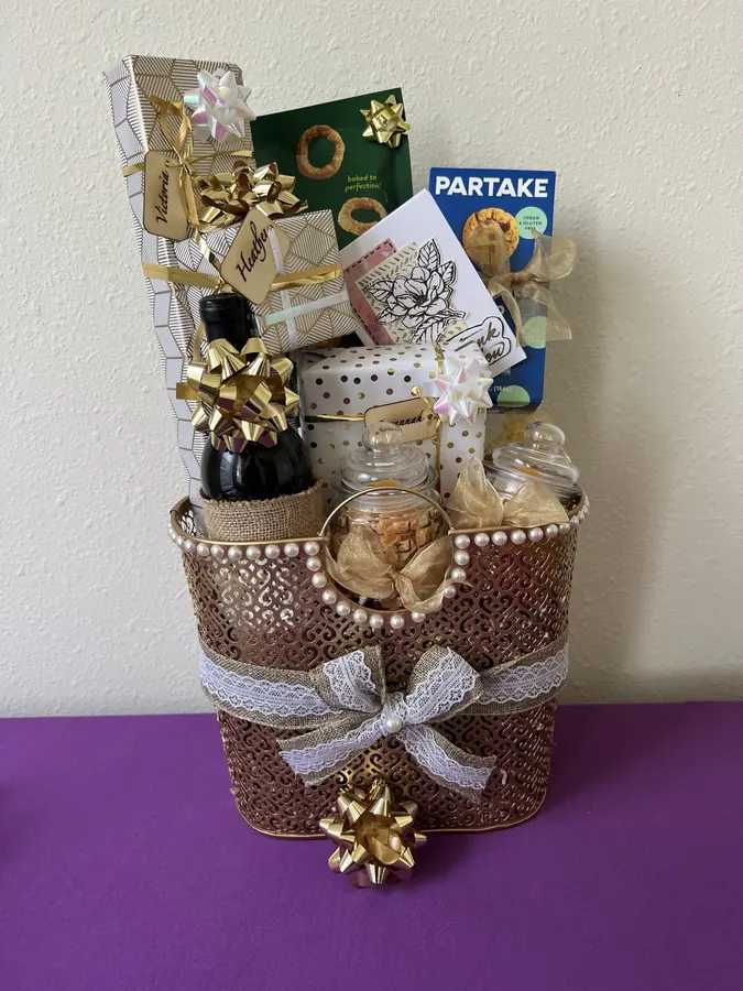 Handmade gift basket